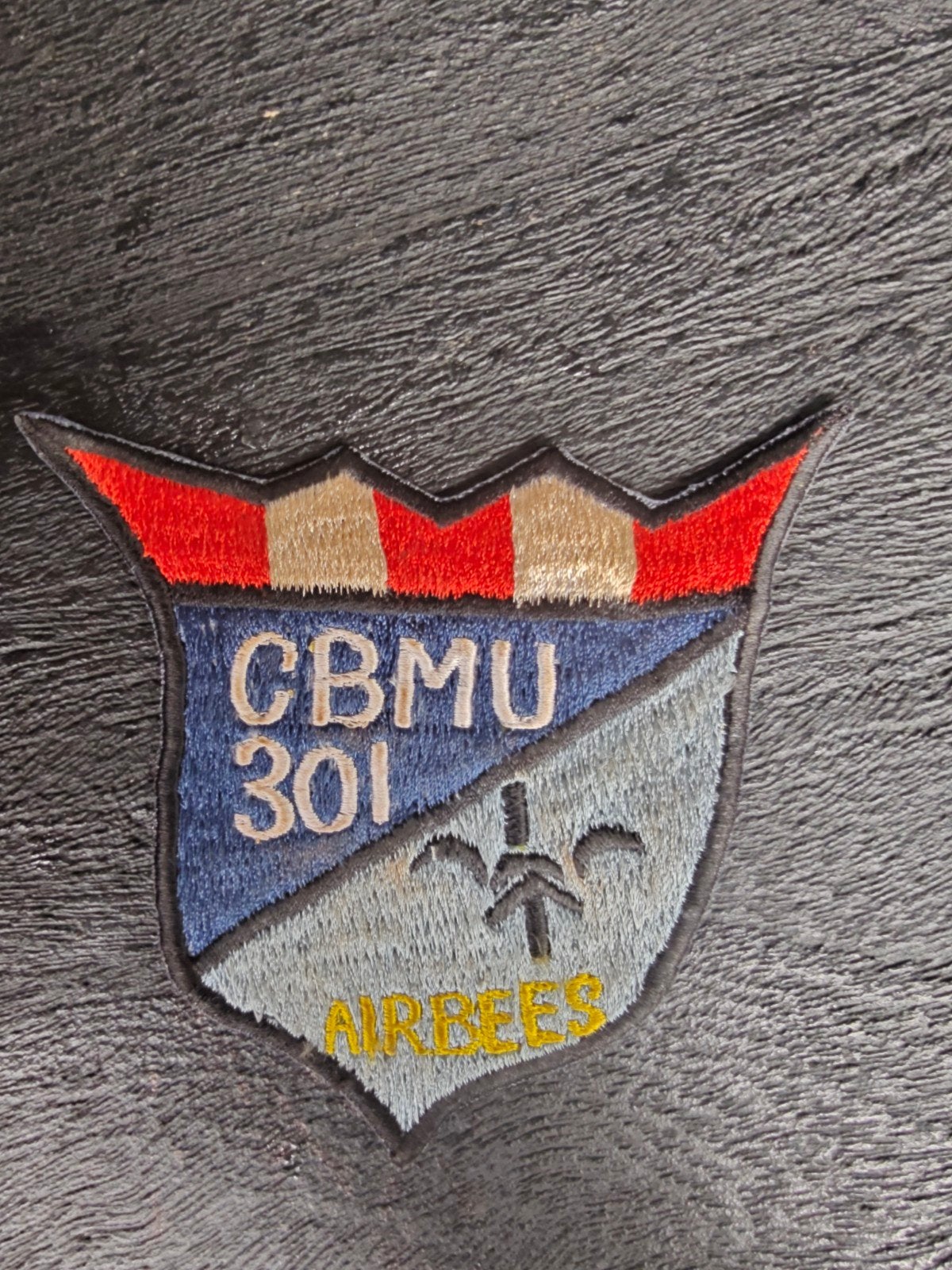 patch US Navy Vietnam Mobile Construction Unit 301 CBMU Airb, Verzamelen, Militaria | Algemeen, Ophalen of Verzenden, Marine, Amerika