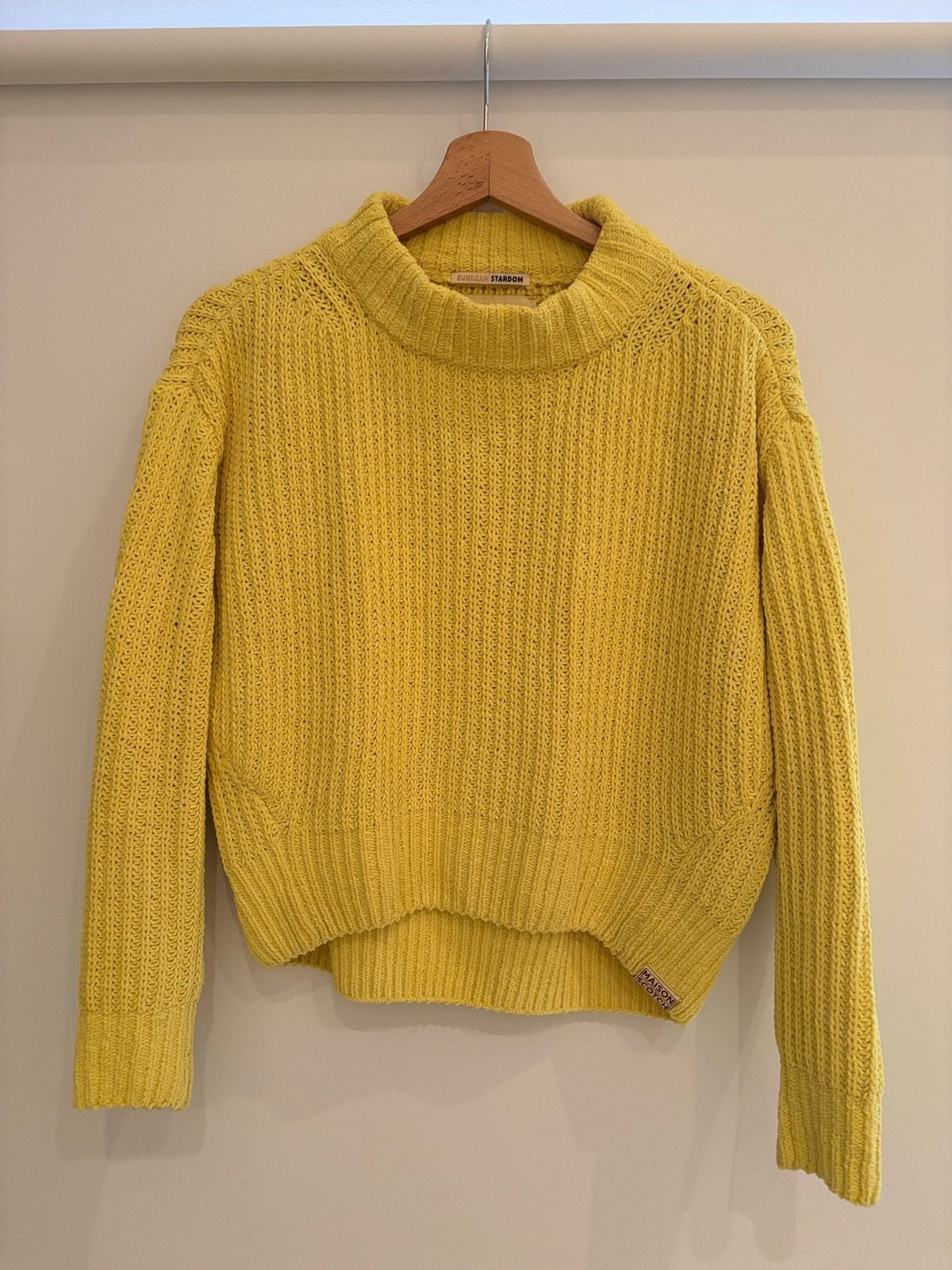 Scotch & Soda Maison Scotch Gele Trui Maat S, Verzenden, Zo goed als nieuw, Maat 36 (S), Geel