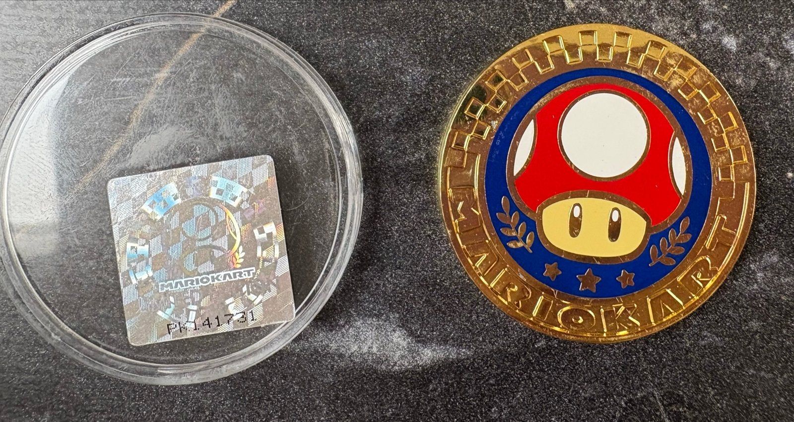 Mario Kart Limited Edition Munt - Mushroom Cup, Ophalen of Verzenden, Zo goed als nieuw