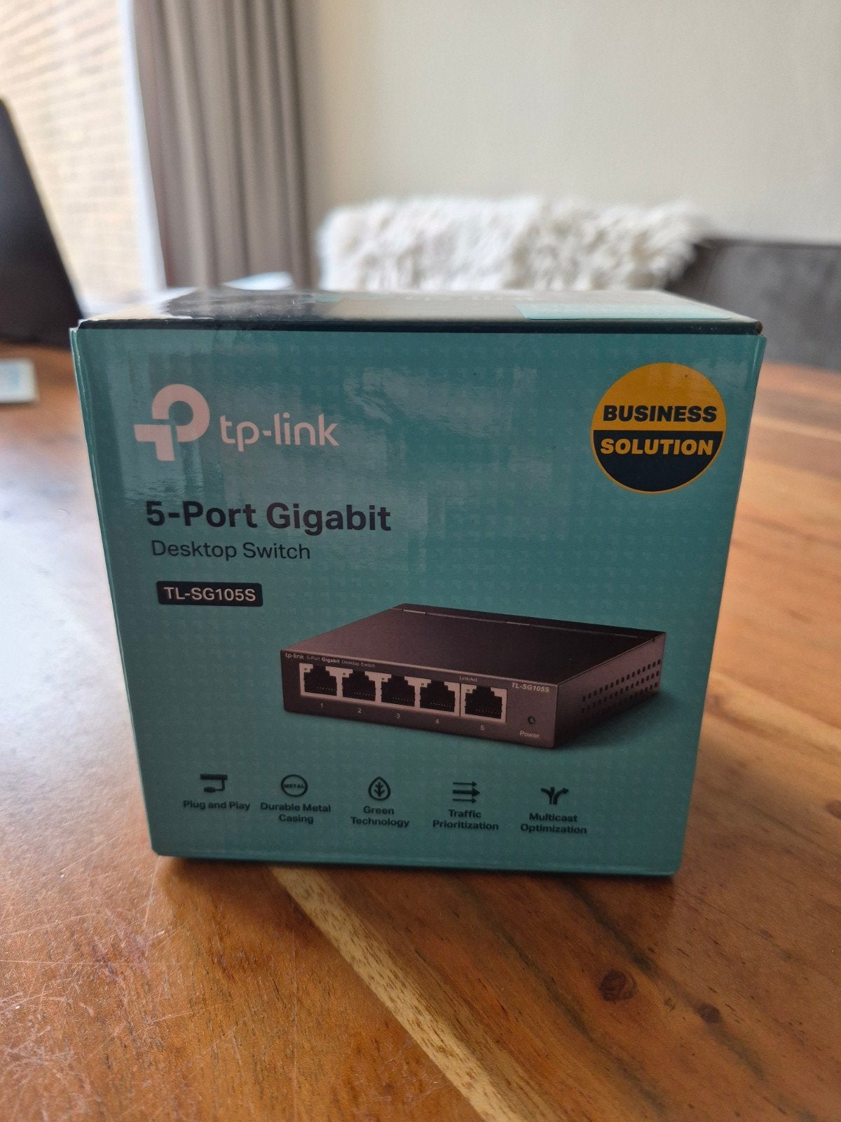 Te koop 5-port Gigabit Switch TP Link, Computers en Software, Netwerk switches, Ophalen
