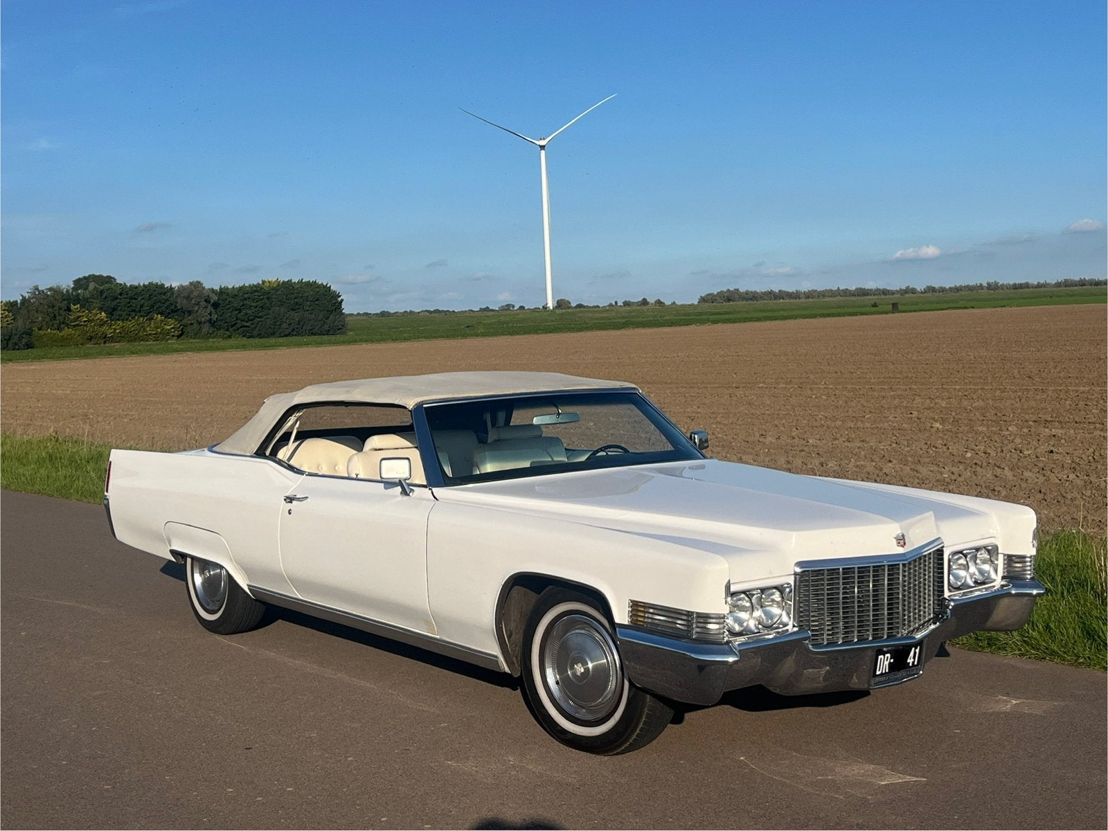Cadillac Deville 1970 Convertible LPG, Auto's, Automaat, Cabriolet, Wit, Coupe de Ville