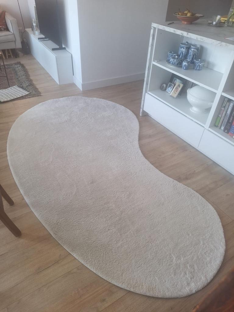 Crème wit Vloerkleed, Ophalen, 100 tot 150 cm, 200 cm of meer, Zo goed als nieuw