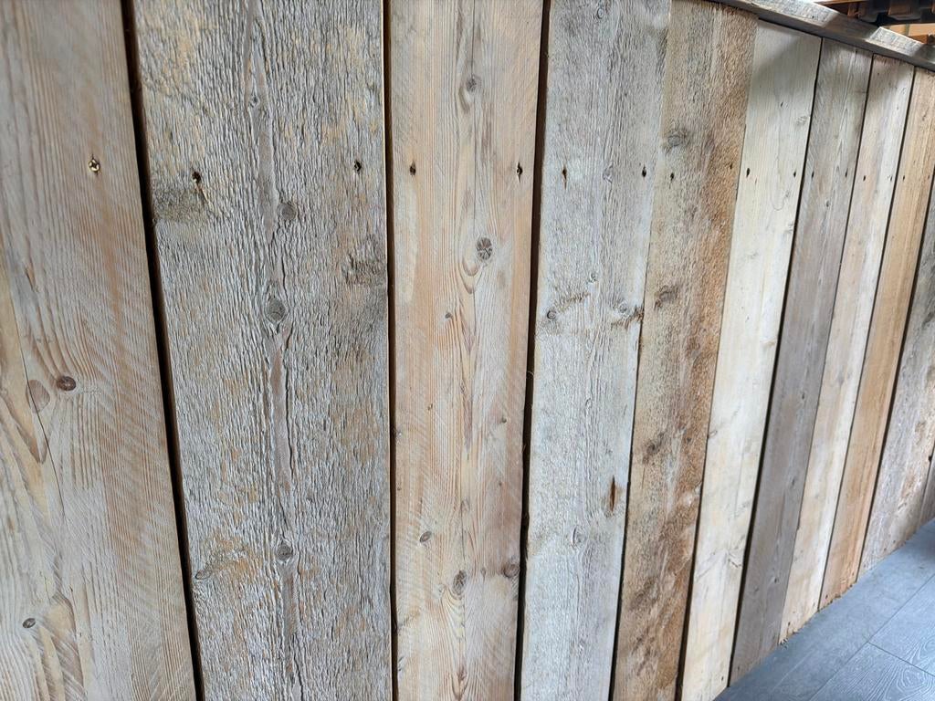 Steigerhout planken - Diverse lengtes 2,- per meter, Ophalen, Gebruikt, 25 tot 50 mm, 200 tot 250 cm