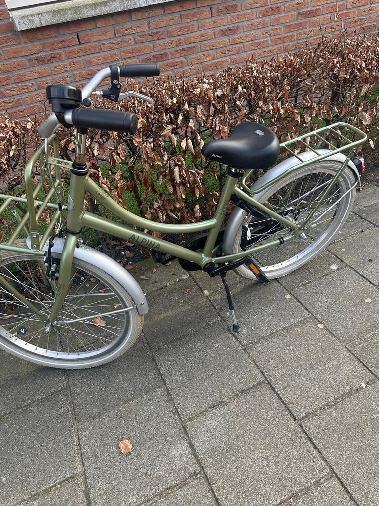 Alpina Meisjesfiets 22 inch - Groen, Fietsen en Brommers, Fietsen | Meisjes, Ophalen, Gebruikt, 22 inch, Handrem