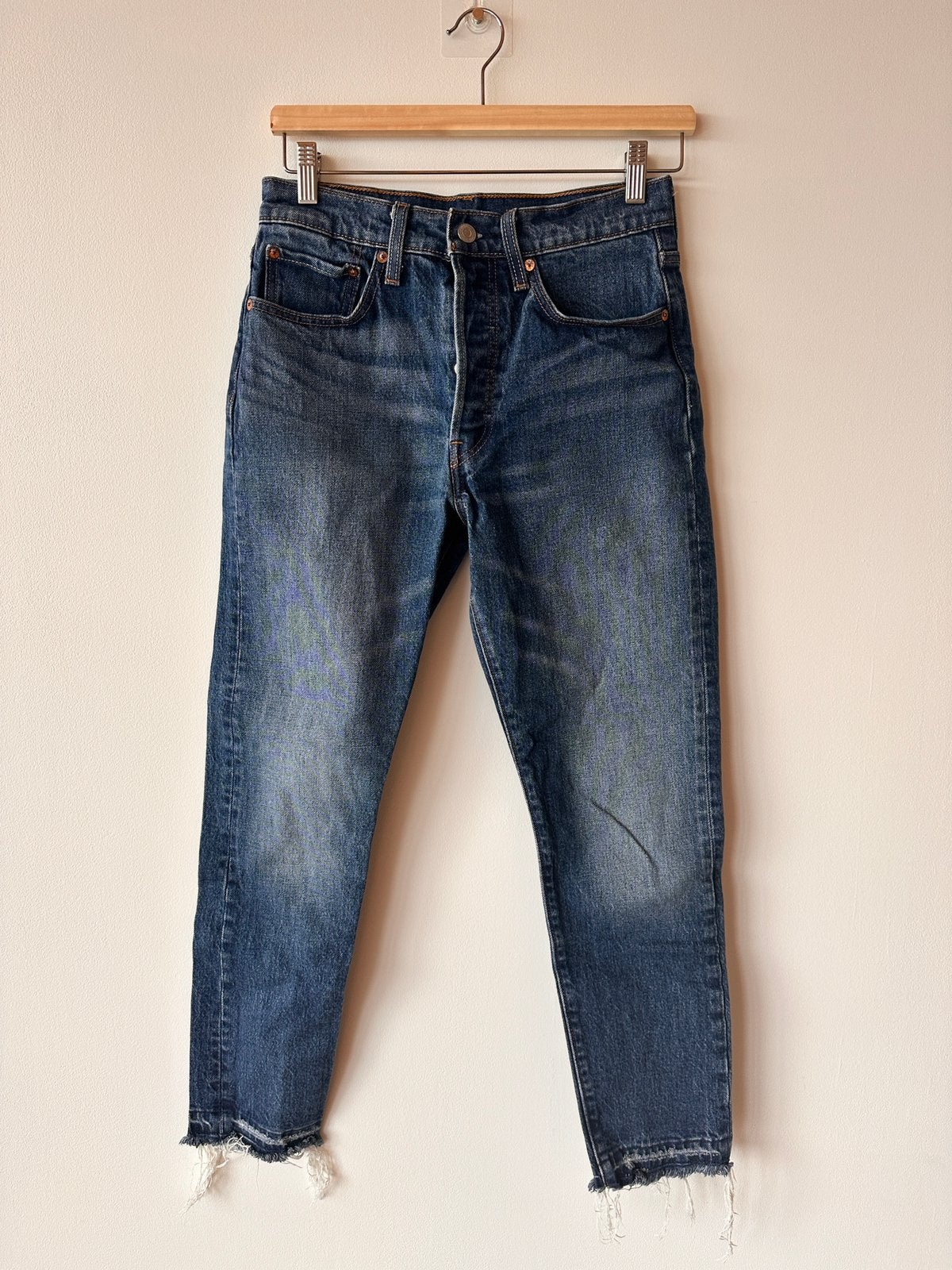 Levi’s spijkerbroek petite lengte, Ophalen of Verzenden, Zo goed als nieuw, Blauw, W33 - W36 (confectie 42/44)