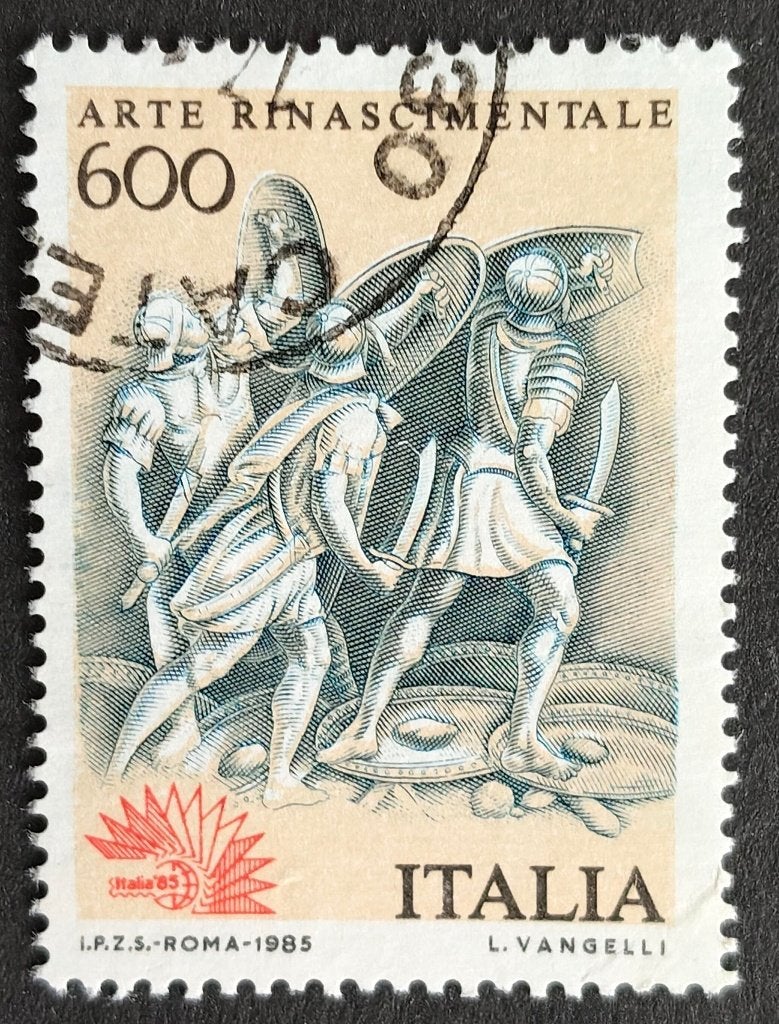 ITALIË - Arte Rinascimentale 1985, Verzenden, Gestempeld