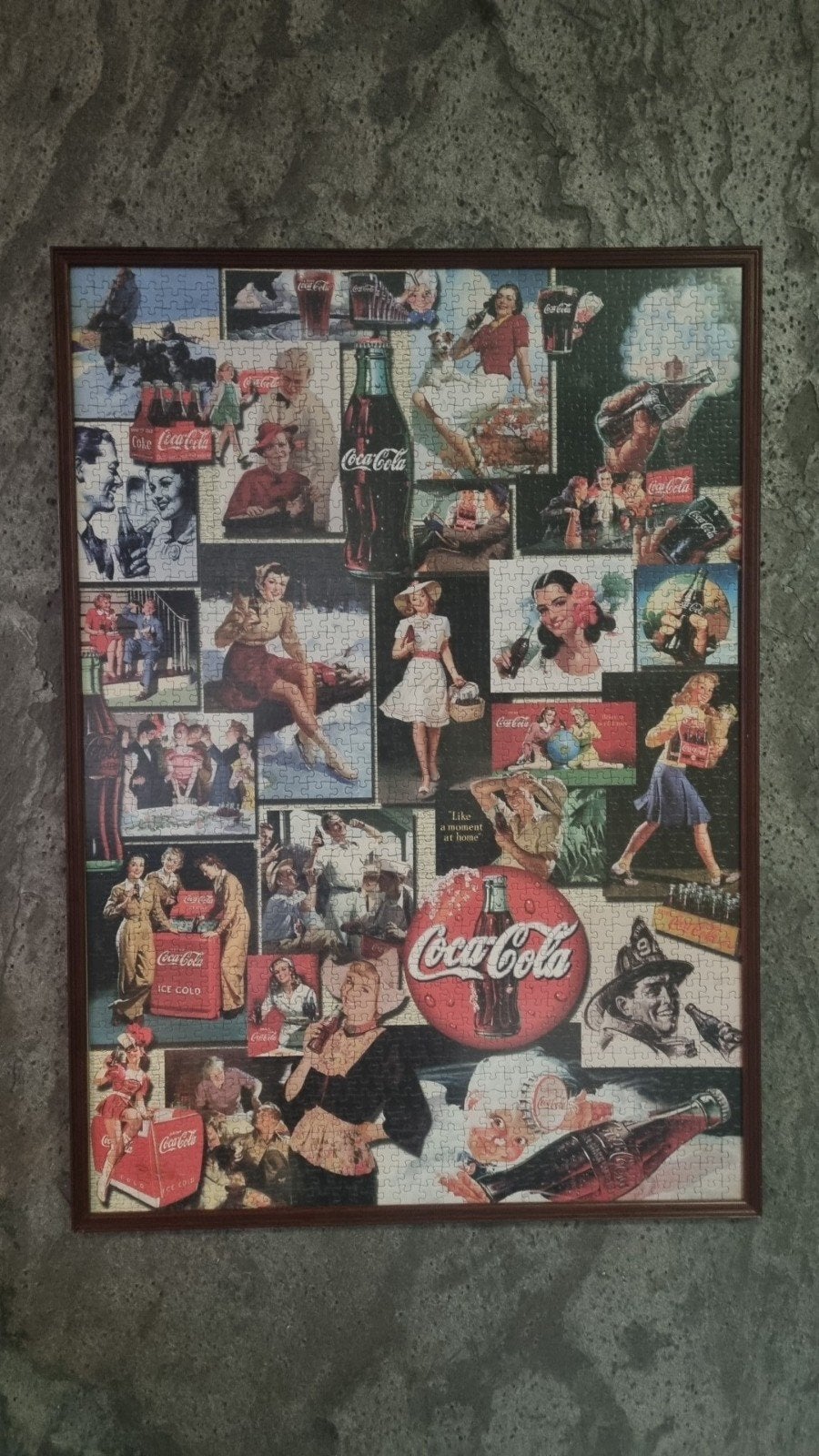 Coca-Cola Legpuzzel - Vintage Advertenties, Ophalen of Verzenden, 500 t/m 1500 stukjes, Zo goed als nieuw, Legpuzzel