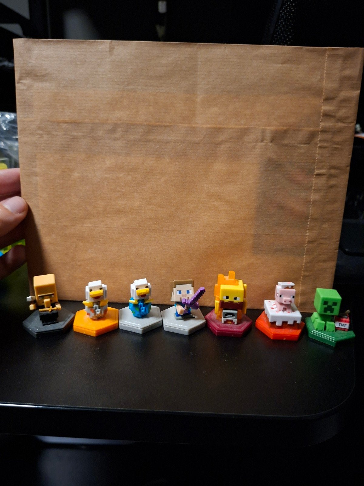 7 Minecraft Earth Boost Mini Figures Mattel, Verzamelen, Verzenden, Zo goed als nieuw