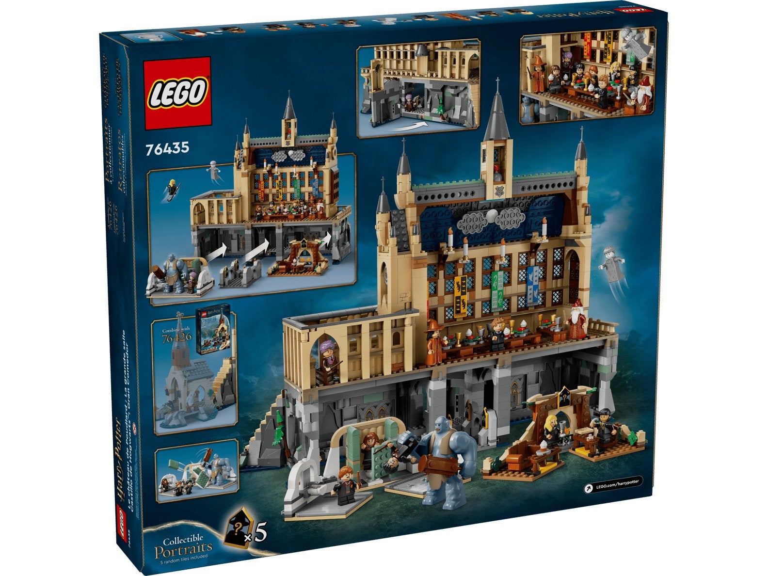 LEGO Harry Potter Zweinstein Kasteel: De Grote Zaal (76435), Lego, Harry Potter, Ophalen of Verzenden, Zo goed als nieuw