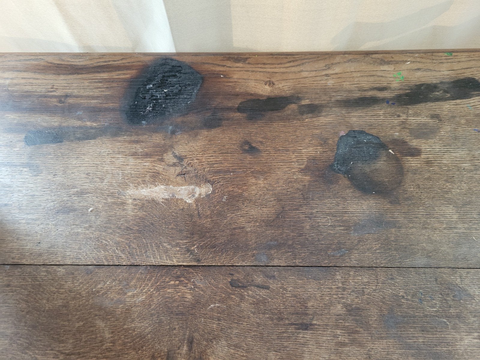 Kleine antieke houten tafel - opknapper, gratis af te halen, Ophalen