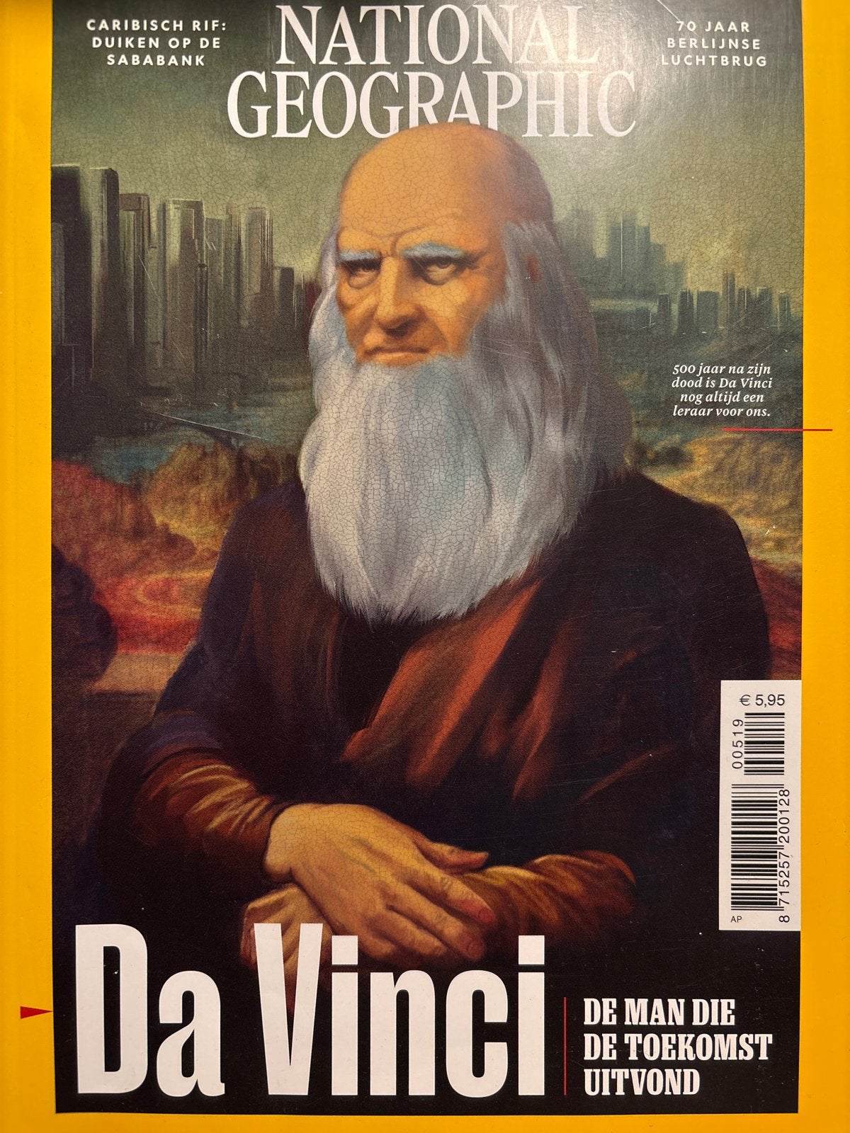 National Geographic: Da Vinci - De man die de toekomst uitvo, Boeken, Ophalen of Verzenden, Zo goed als nieuw, Wetenschap en Natuur