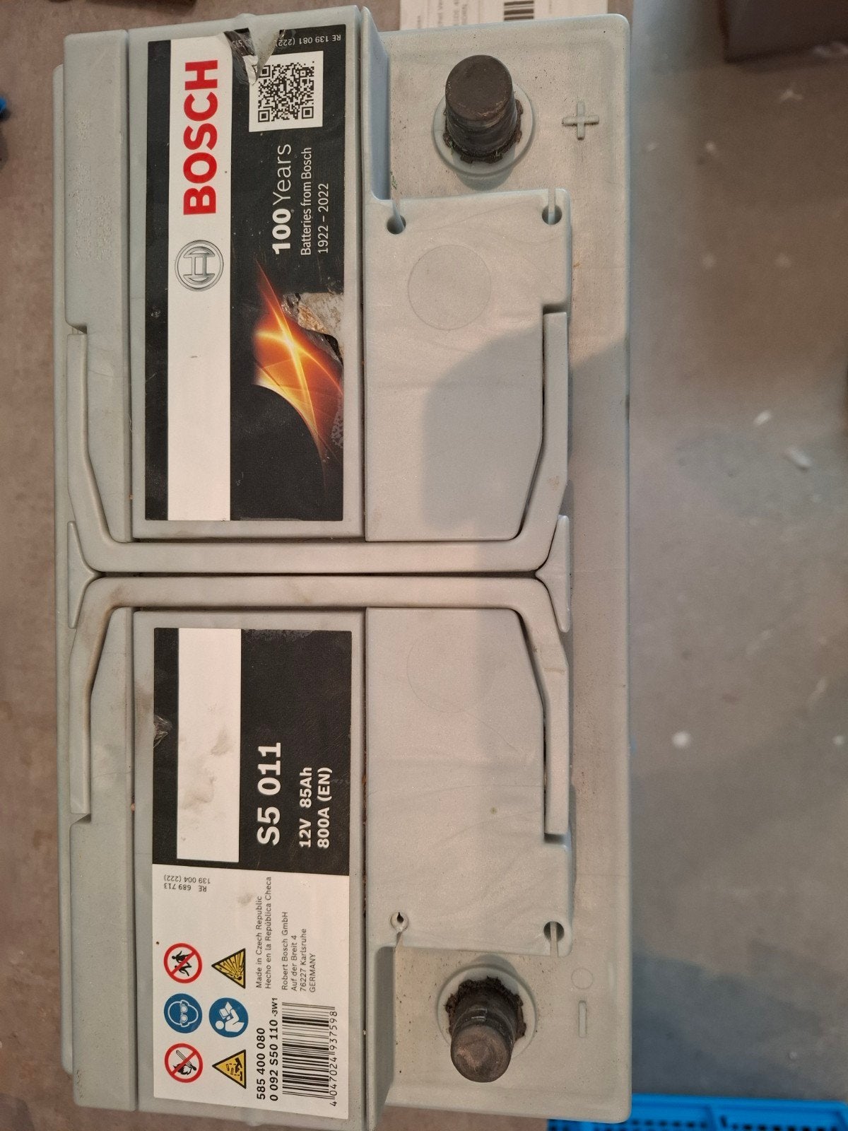 Bosch S5011 Auto Accu - 85Ah, 800A - Zo goed als nieuw, Ophalen, Gebruikt, Volkswagen