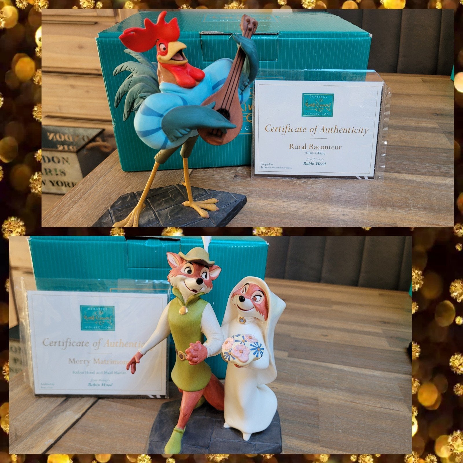 2 prachtige wdcc beelden van Robin Hood, Verzamelen, Ophalen, Zo goed als nieuw, Beeldje of Figuurtje