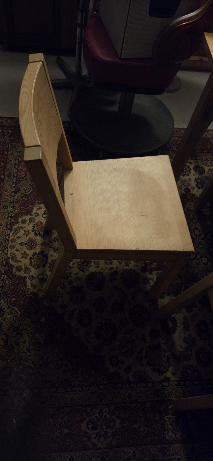 Houten eettafel met stoelen, Huis en Inrichting, Ophalen, Gebruikt, 100 tot 150 cm, Tot twee personen