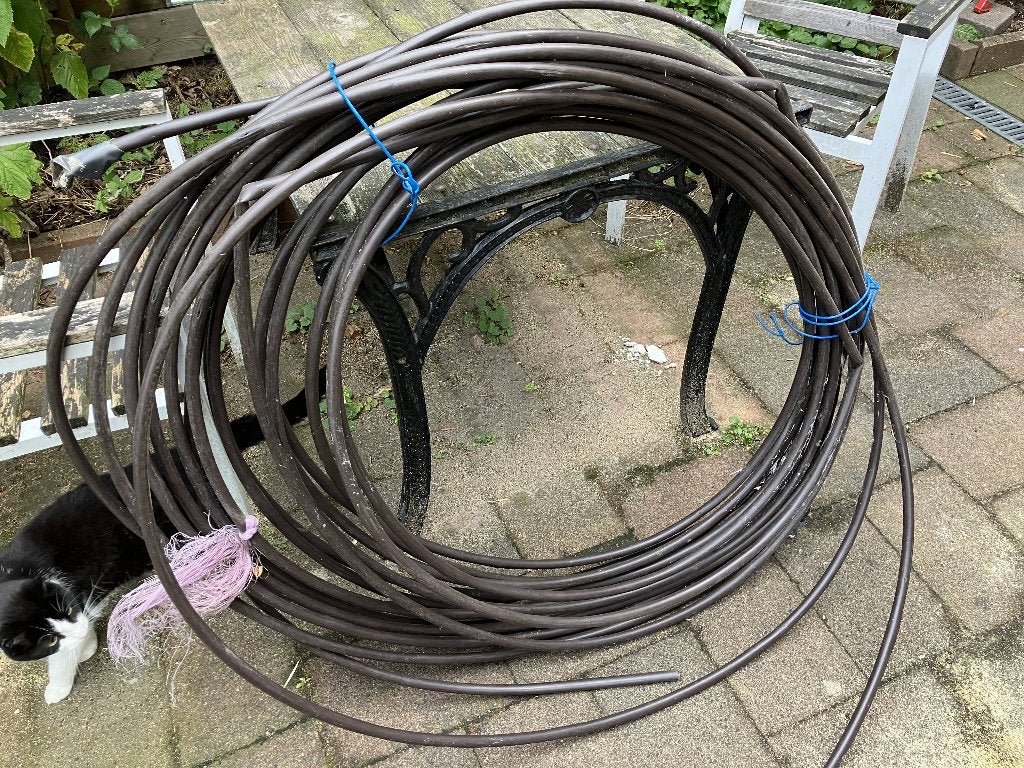 druppelslang, Ophalen, Gebruikt
