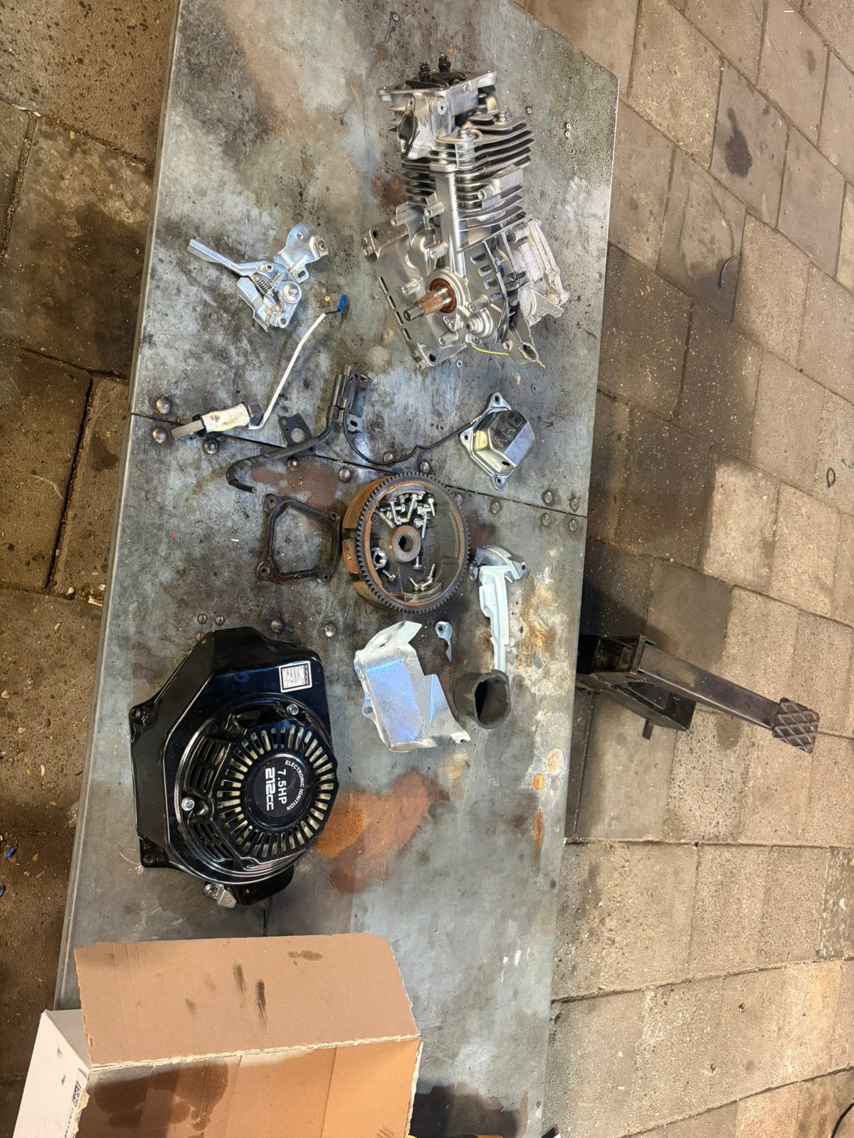 Honda gx212 onderdelen, Ophalen