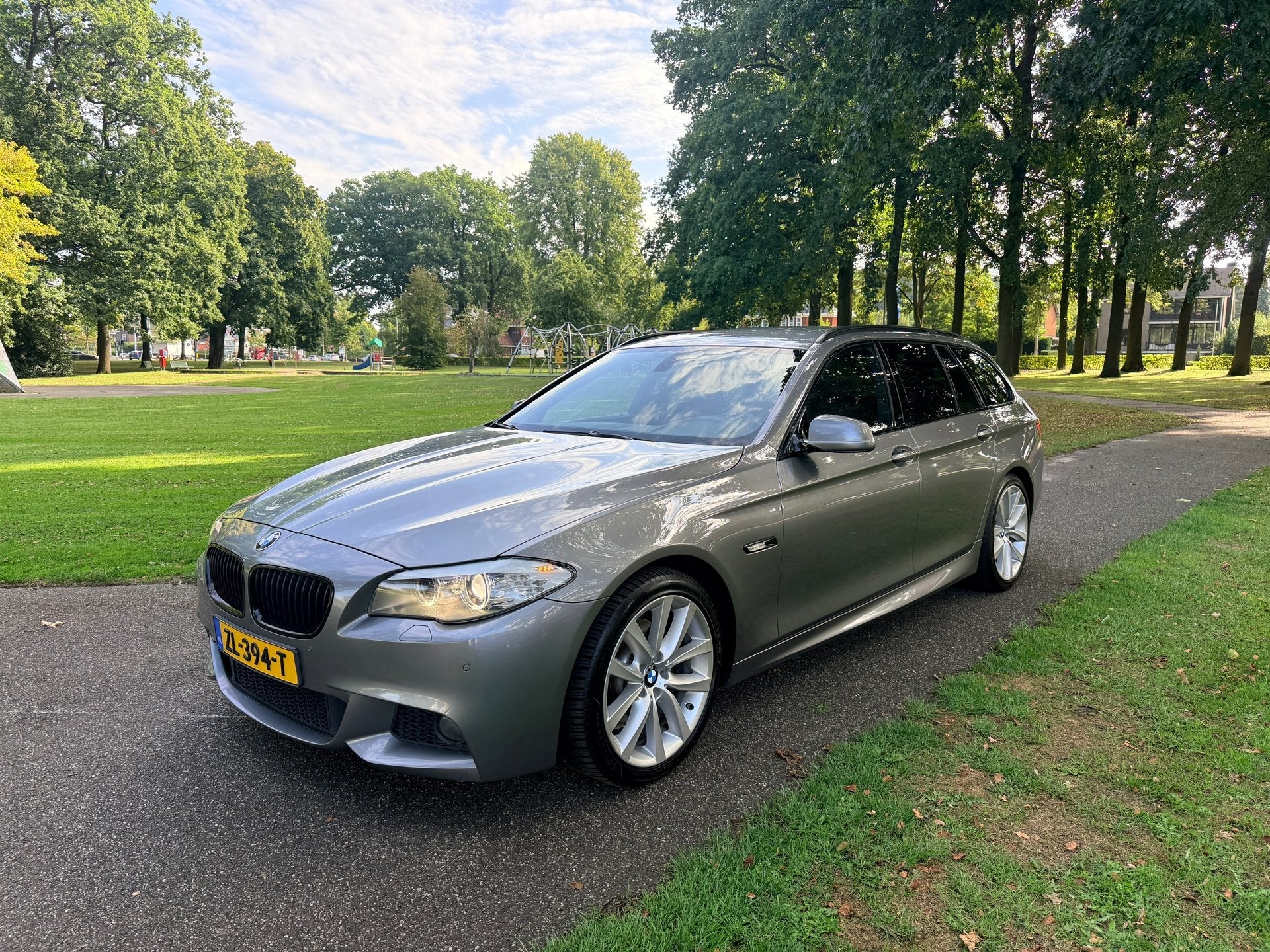 BMW 5-serie Touring 523i High Executive M-Sport-Mooie uitvoe, Auto's, BMW, Euro 5, Achterwielaandrijving, 2000 kg, Alcantara