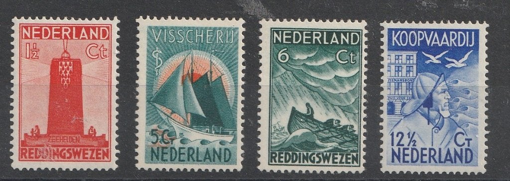 257/260 1933 Zeemanszegels 100% MNH, Postzegels en Munten, Ophalen of Verzenden, T/m 1940, Postfris