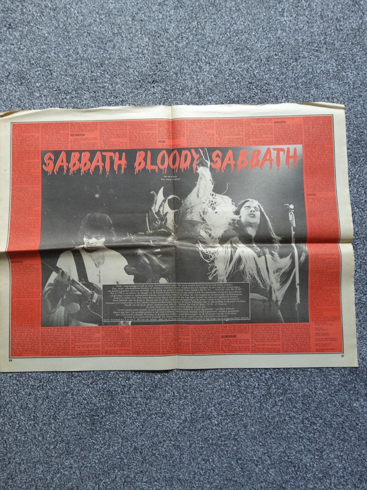 Black Sabbath:  Sabbath bloody Sabbath.  A3 FORMAAT, Ophalen of Verzenden, Zo goed als nieuw, Boek, Tijdschrift of Artikel