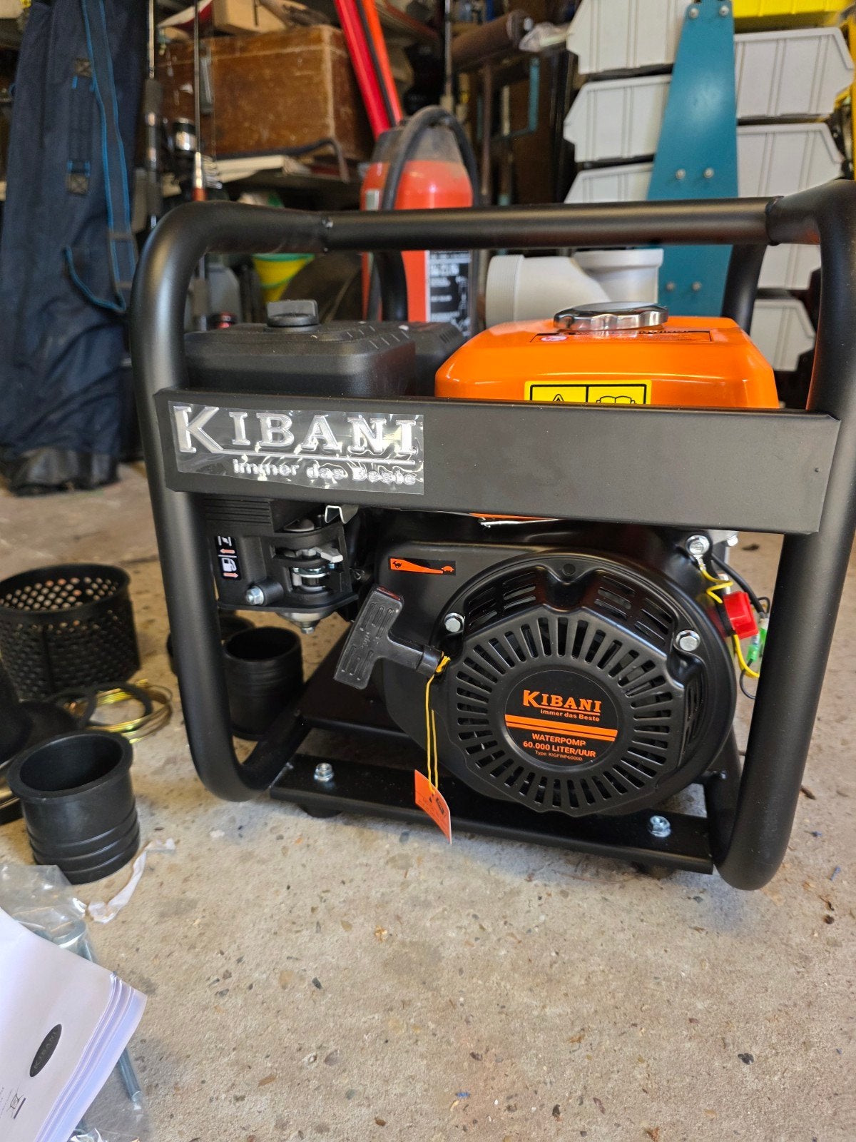 Kibani Benzine Waterpomp 60.000 L/uur - Nieuw in doos, Tuin en Terras, Ophalen of Verzenden
