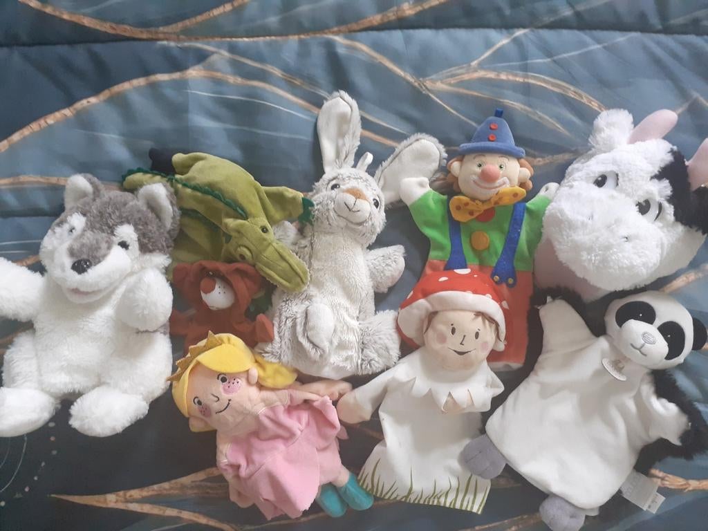 Poppenkastpoppen handpoppen ( 1 ), Ophalen of Verzenden, Zo goed als nieuw, Pop