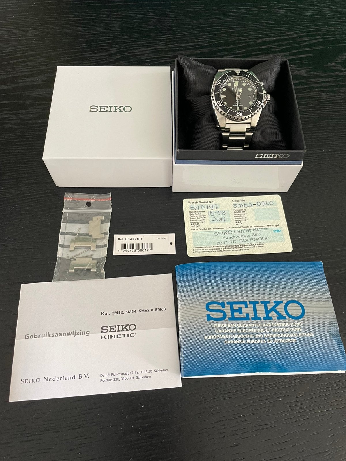 Seiko SKA371P1, Sieraden, Tassen en Uiterlijk, Horloges | Heren, Ophalen, Gebruikt, Staal, Polshorloge