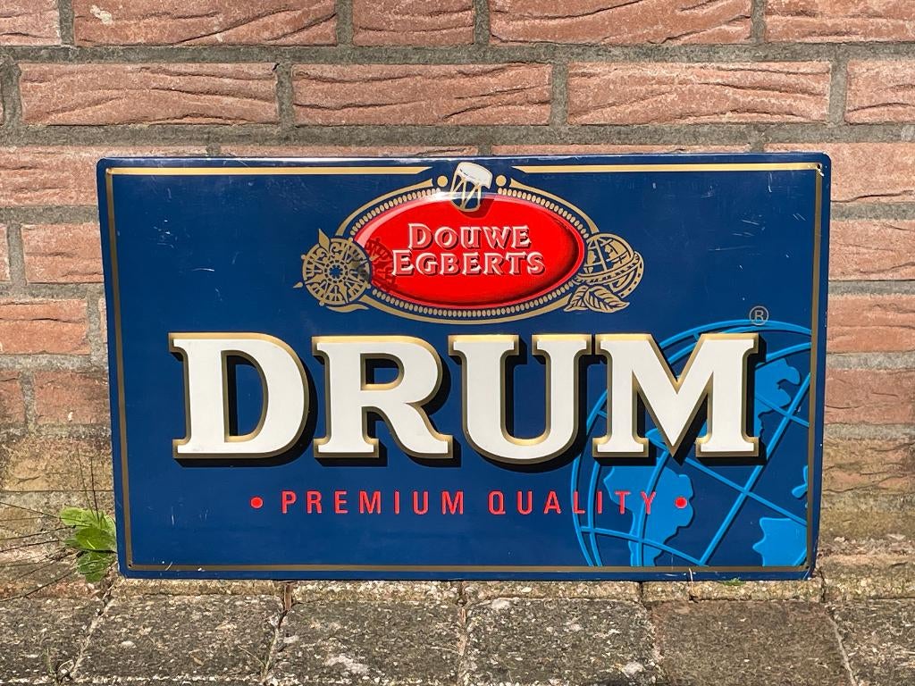 Reclamebord Drum - Premium Quality, Ophalen of Verzenden, Gebruikt, Reclamebord
