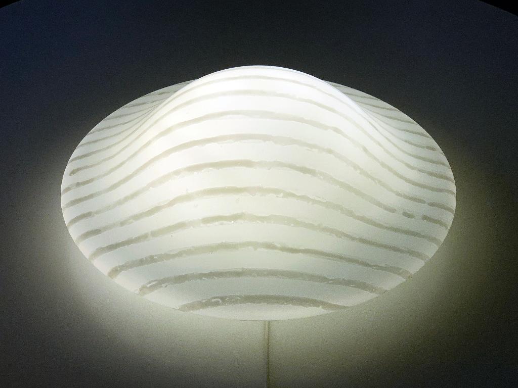 XL Vintage Peill Putzler wandlamp plafondlamp Zebra Mushroom, Design klassieker / mid-century modern / seventies / mushroom, Ophalen of Verzenden