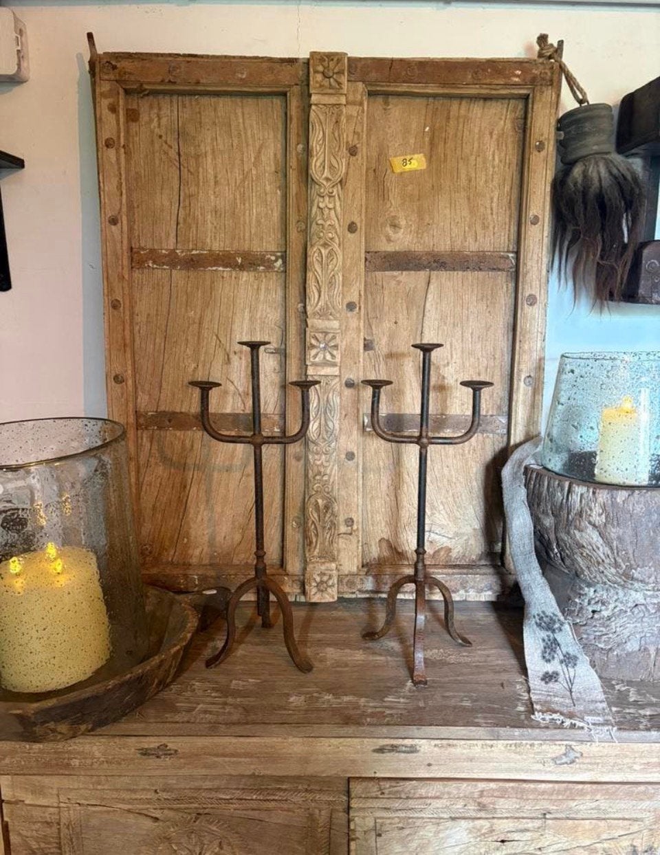 Stoere ijzeren kandelaars, Nieuw, Ophalen of Verzenden, Nvt, Metaal