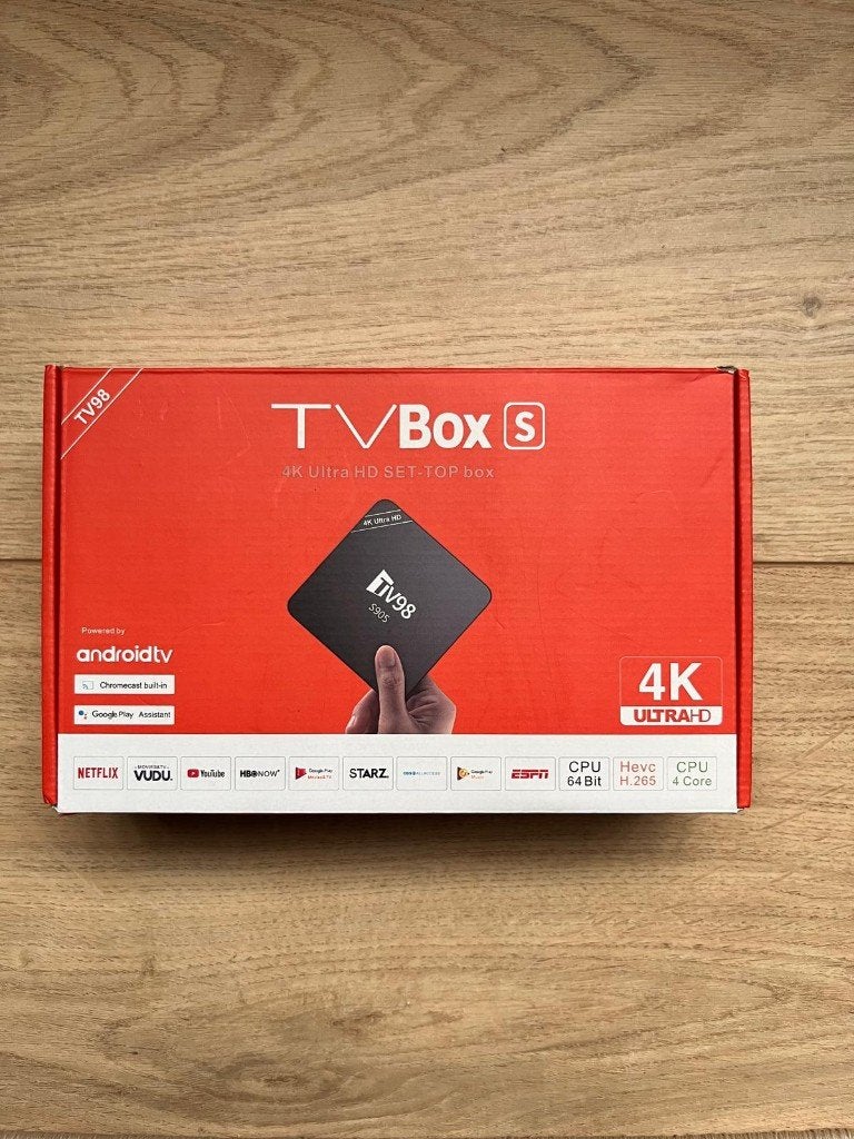 TV Box S TV98 Android TV 4K Ultra HD, Ophalen of Verzenden, Nieuw, HDMI