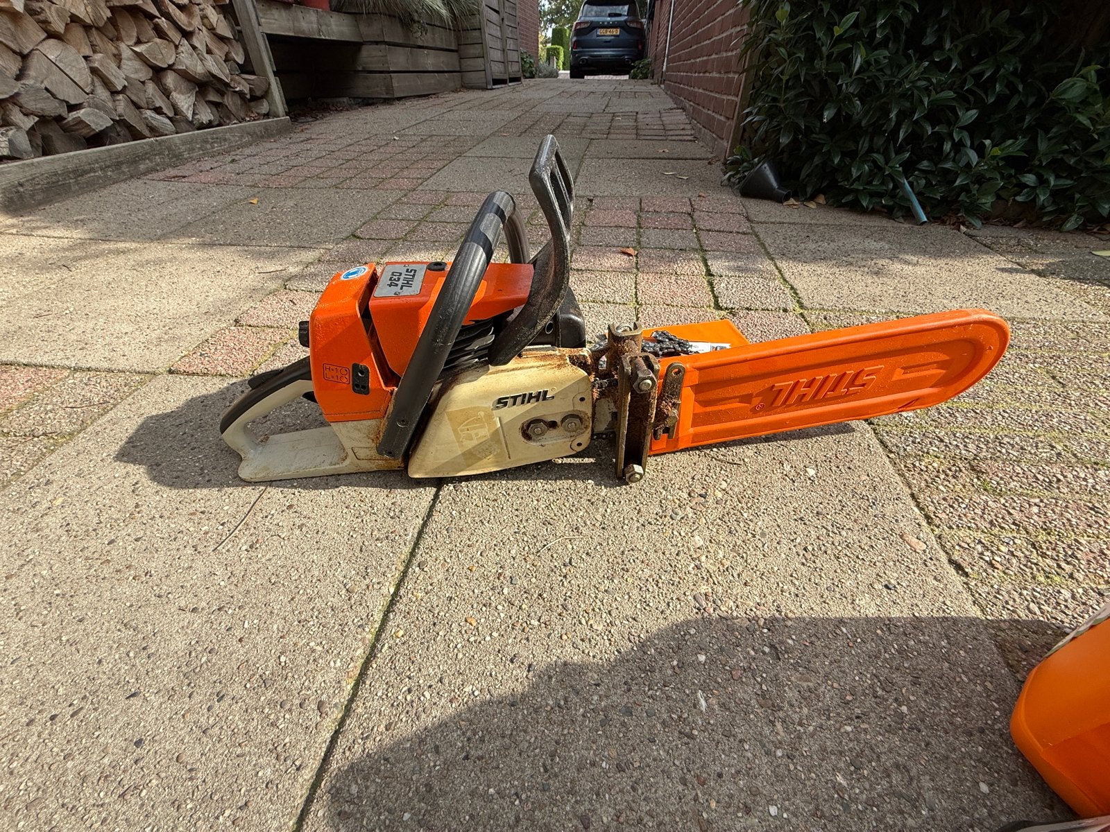 Stihl 034 Kettingzaag met nieuwe ketting en toebehoren