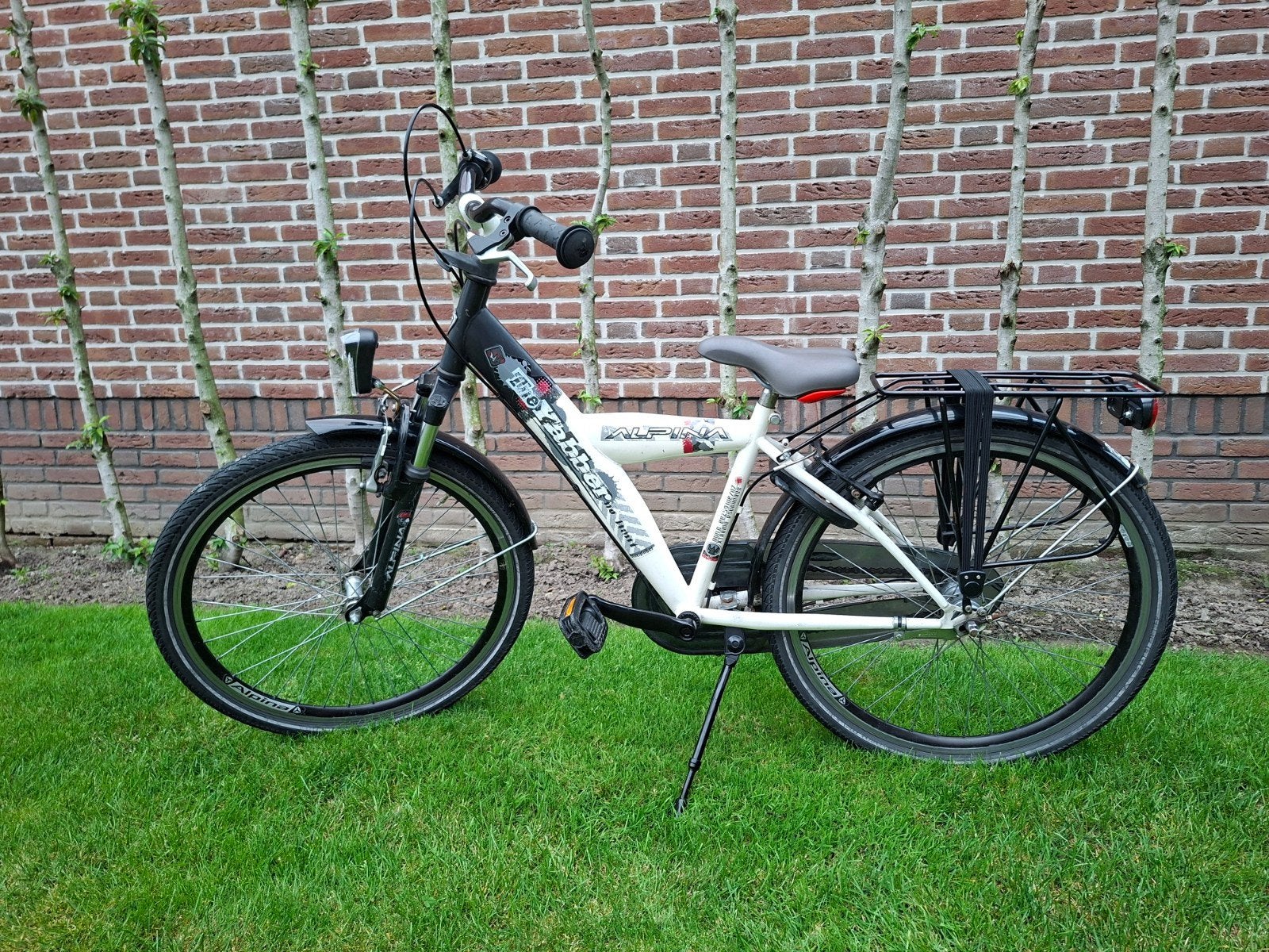 Alpina jongensfiets 24 inch, Ophalen, Velgrem, Alpina, Versnellingen