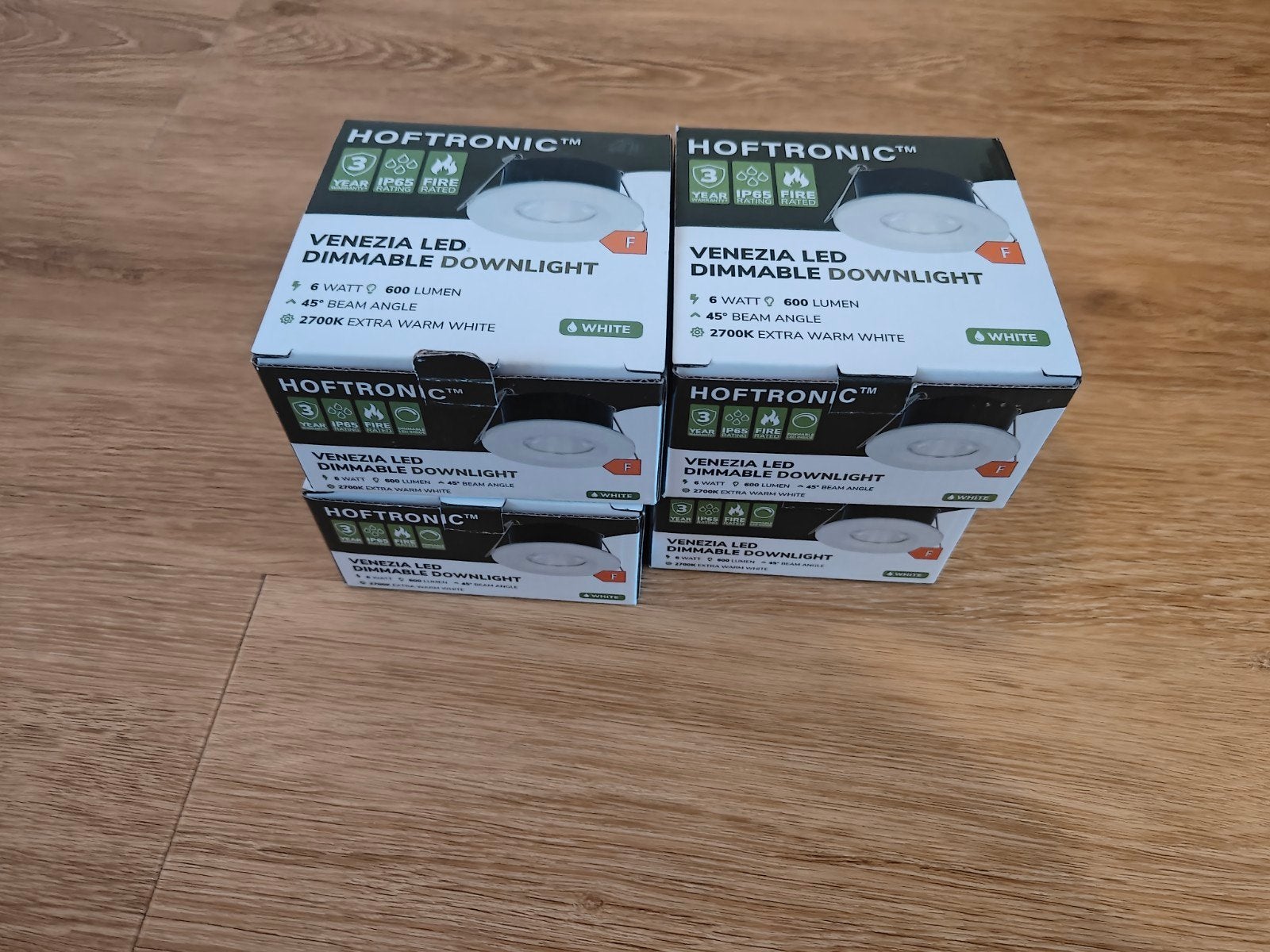 Nieuwe Hoftronic Dimbare LED Inbouwspotjes - Warm Wit, Dimbaar, Overige merken, Nieuw, Overige fittingen