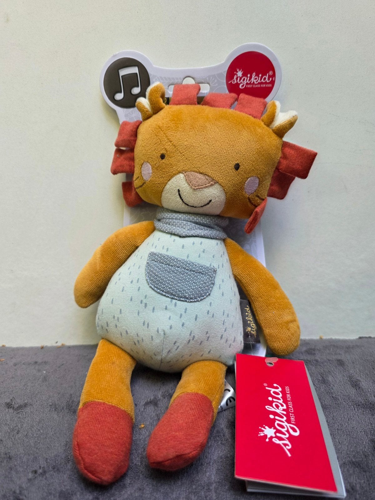 Sigikid Leeuw Knuffel - Nieuw met Label, Oranje, Met geluid, Nieuw, Ophalen of Verzenden