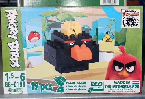 BiOBUDDi | Angry Birds - Bomb 7 stuks Van 89 Voor 9, Verzamelen, Speelgoed, Nieuw, Ophalen of Verzenden
