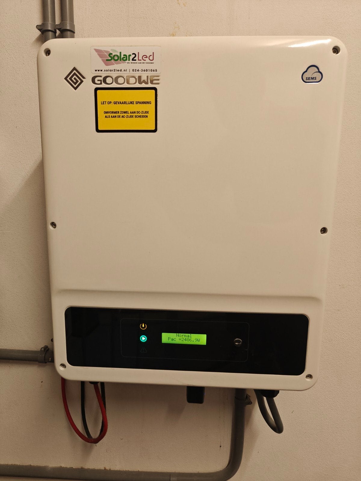 GoodWe GW3600T-DS Omvormer voor zonnepanelen, Ophalen of Verzenden, Gebruikt, Overige merken, Omvormer