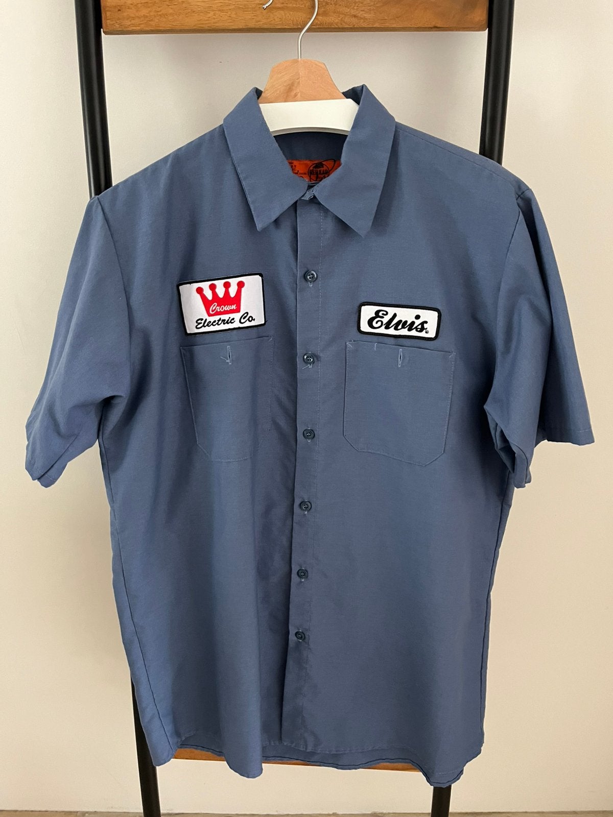 Elvis Presley CROWN ELECTRIC PATCH WOVEN SHIRT, Verzenden, Zo goed als nieuw