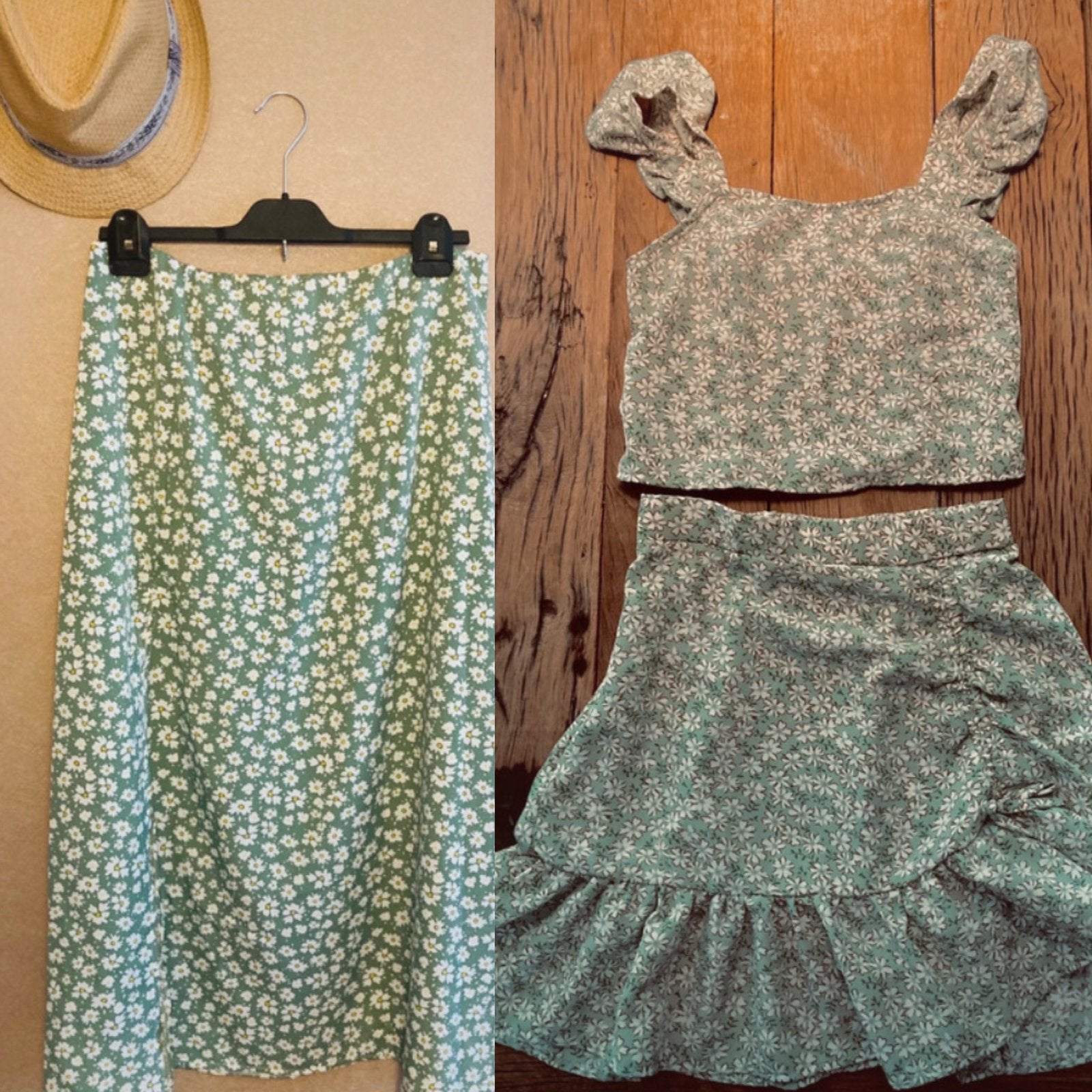 Moeder dochter set voor feestje of zomer, Ophalen of Verzenden, Zo goed als nieuw, Maat 34 (XS) of kleiner, Onder de knie