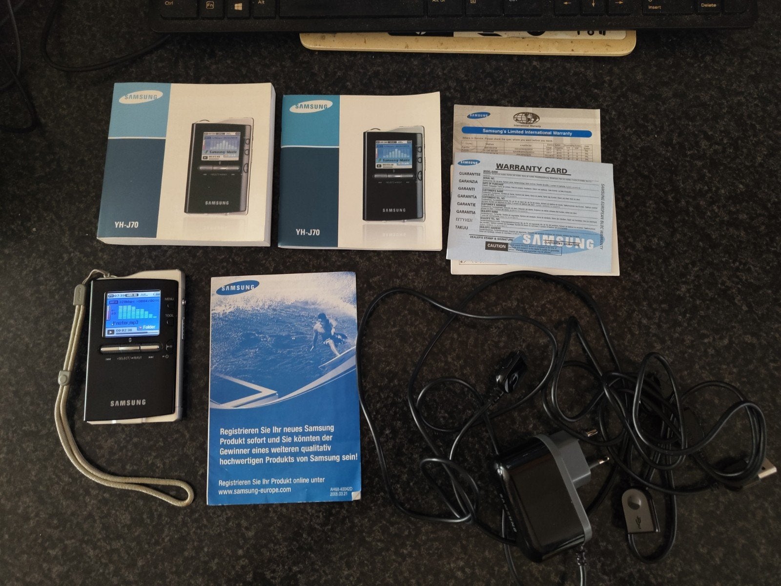 Samsung YH-J70 MP3-speler 20GB met accessoires, Overige merken, Gebruikt, Met radio, Ophalen of Verzenden