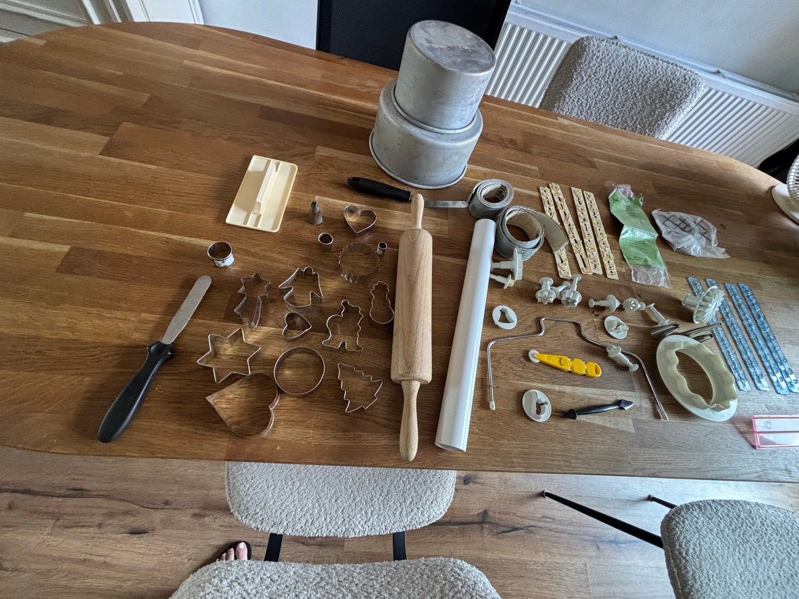 Bakvormen en Bakbenodigdheden Set - Gebruikt, Overige typen, Ophalen, Gebruikt, Metaal