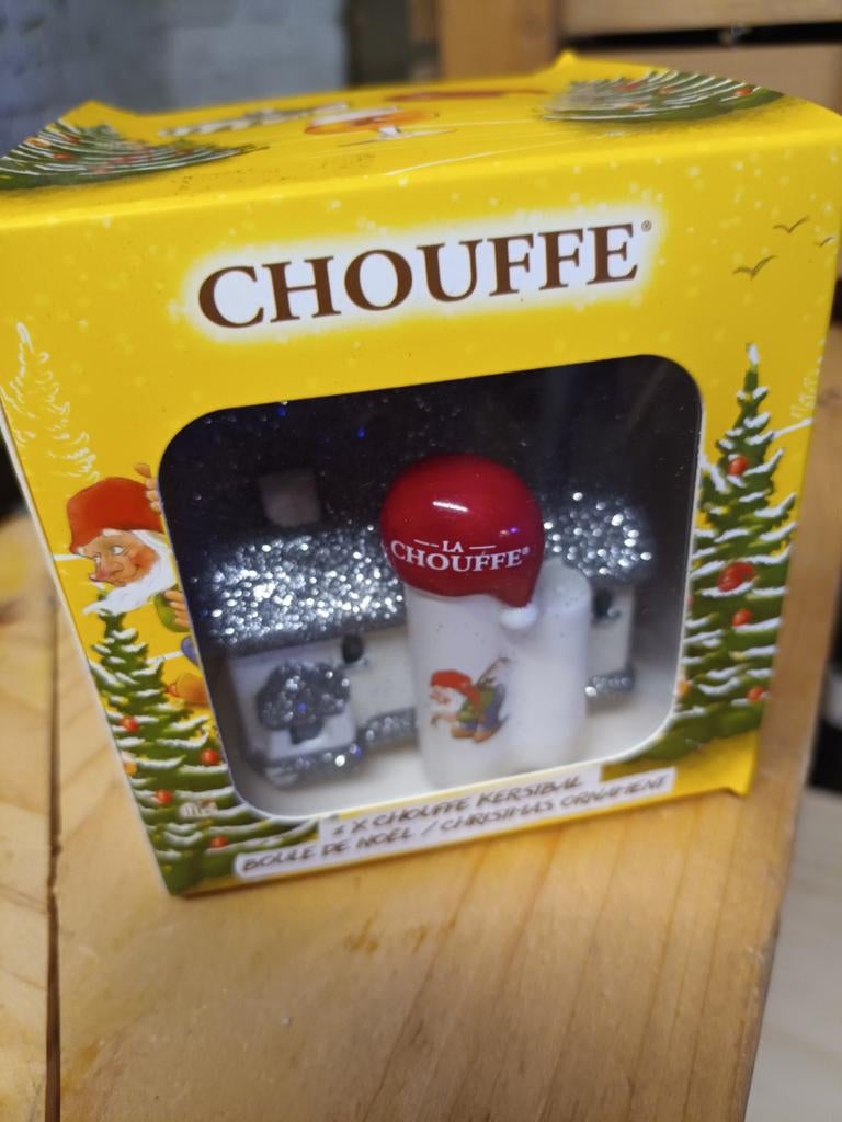 Kerstbal van La Chouffe, Verzamelen, Biermerken, Ophalen of Verzenden, Nieuw, Overige merken