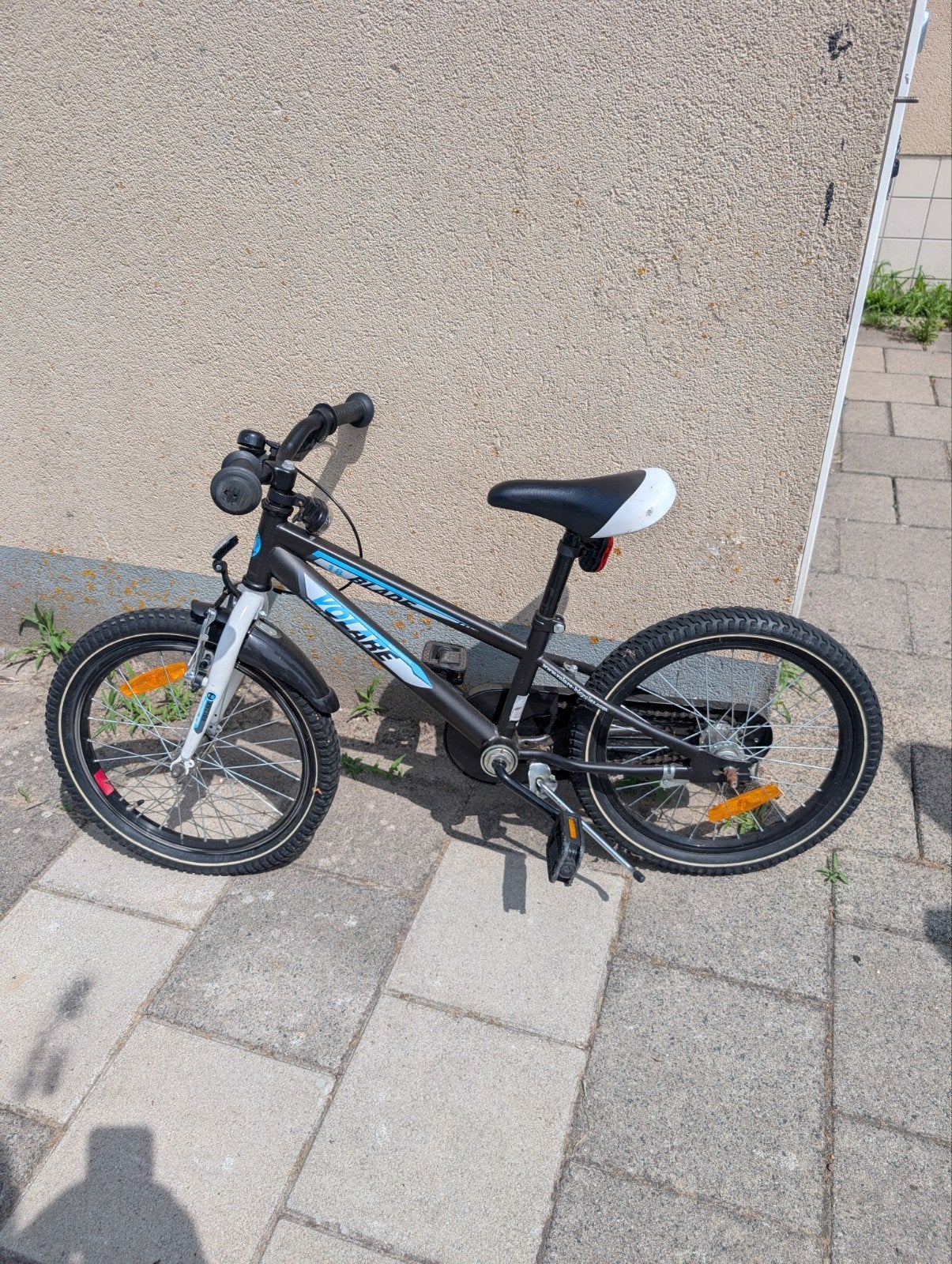 Volare Blade kinderfiets 18 inch - Zwart/Blauw, Fietsen en Brommers, Fietsen | Kinderfietsjes, Ophalen, Gebruikt, 16 tot 20 inch