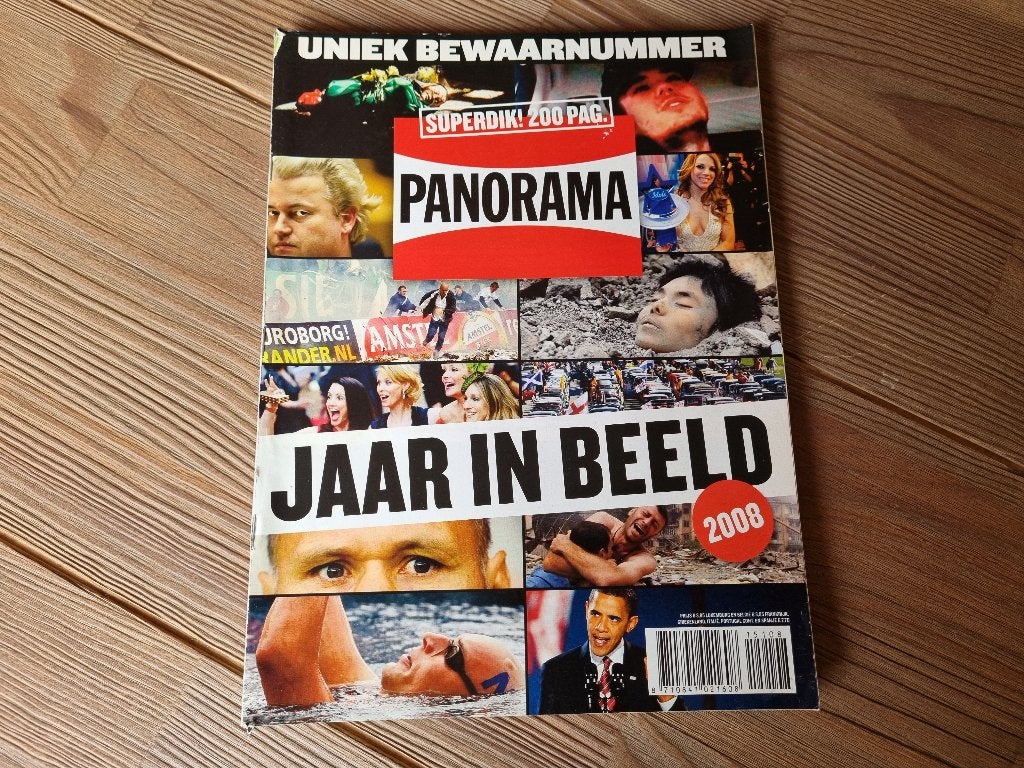 Tijdschrift Panorama Jaar in Beeld 2008 Uniek Bewaar nummer, Verzenden, 1980 tot heden, Nederland, Tijdschrift