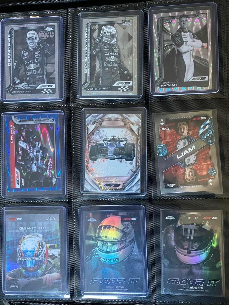 Topps Chrome F1 Kaarten - Max Verstappen, Senna, Hakkinen, Hobby en Vrije tijd, Verzamelkaartspellen | Overige, Ophalen of Verzenden