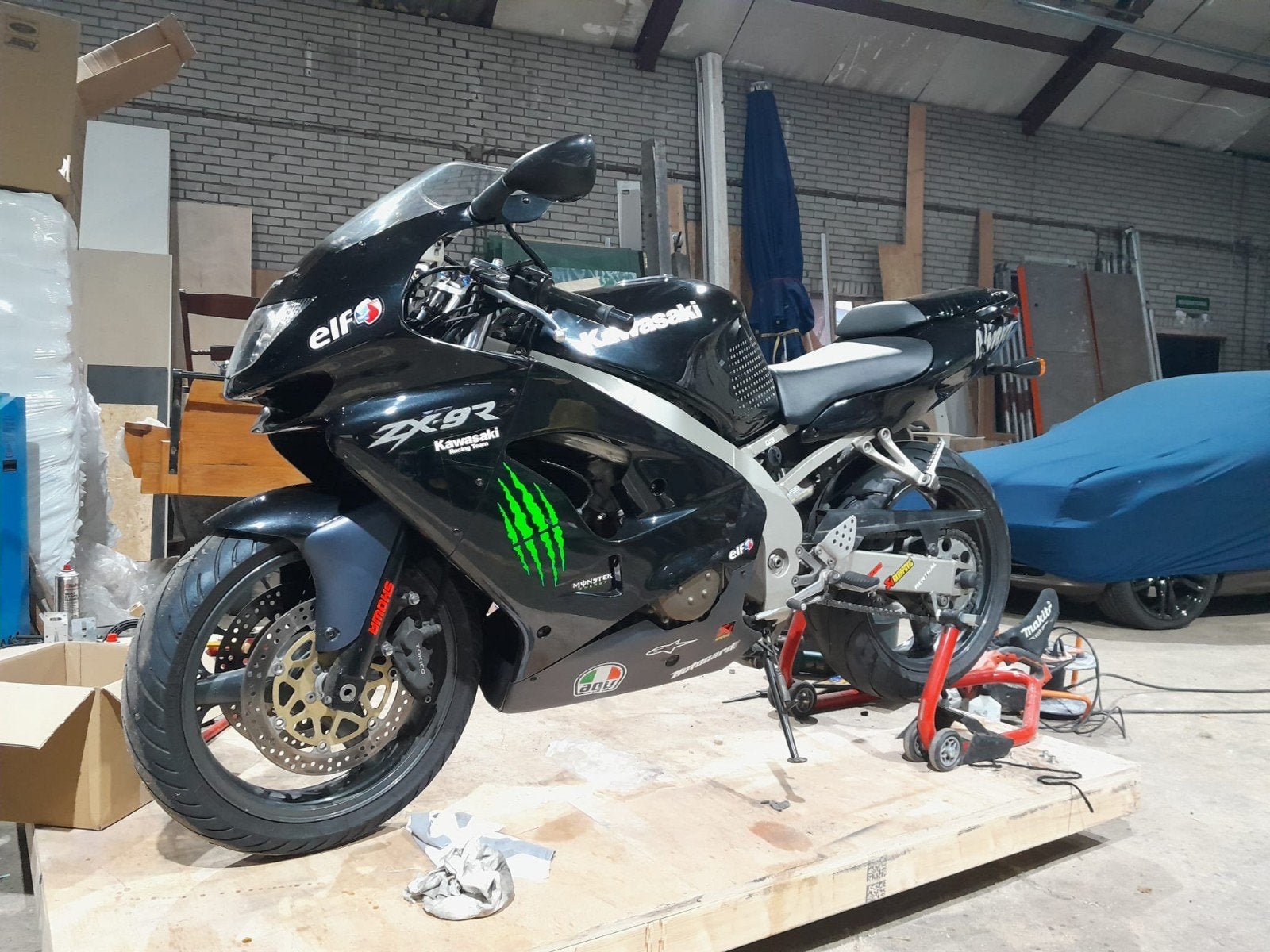 Kawasaki zx9r Ninja bouwjaar 1999, Ophalen