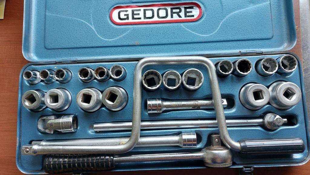 Gedore D 19 TMU doppenset, Ophalen, Gebruikt
