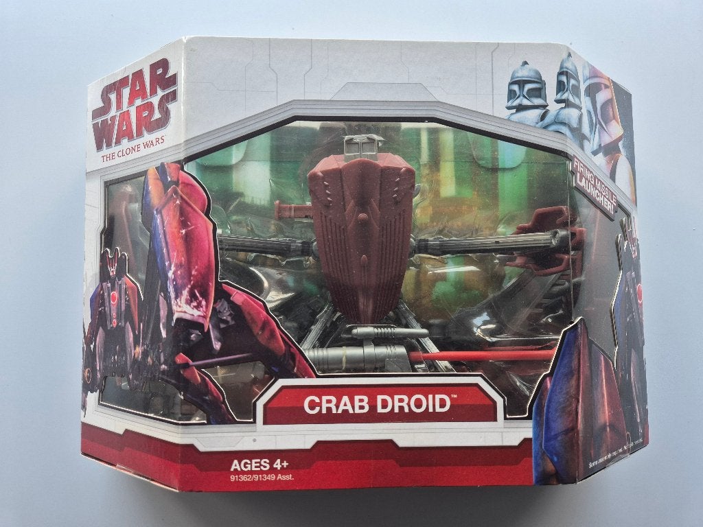 Star Wars CW 2009 Deluxe Crab Droid + Missile Launcher, Ophalen of Verzenden, Nieuw, Actiefiguurtje