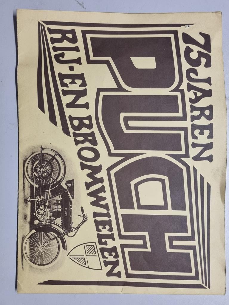 Folder Puch, Ophalen of Verzenden, Gebruikt, Overige merken