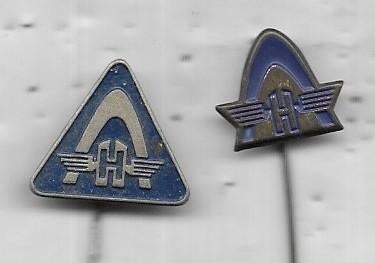 2 HANOMAG VERSCHILLENDE SPELDEN, Verzenden, Gebruikt, Merk, Speldje of Pin
