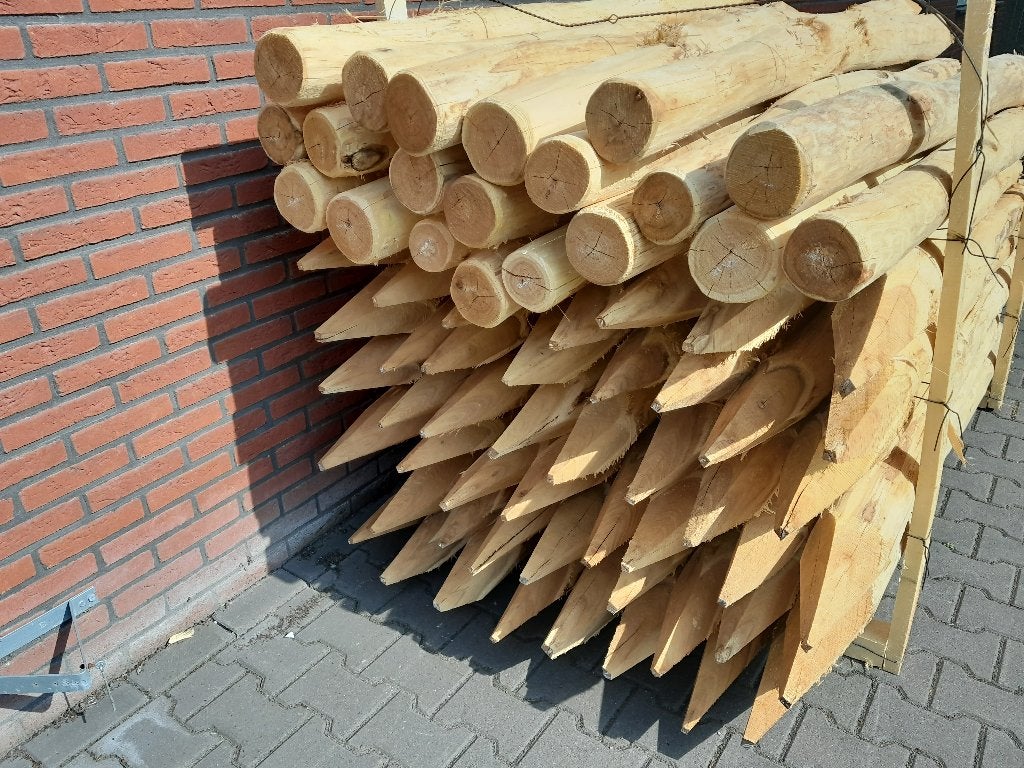 Robiniahouten palen, robinia paal 220cm lang 10-12cm dik, Tuin en Terras, Palen, Balken en Planken, Ophalen, Nieuw, 180 tot 250 cm